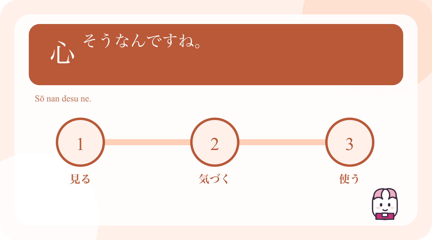 Japanese example and learning cues for Japanese Aizuchi: Listen Actively Without Interrupting
