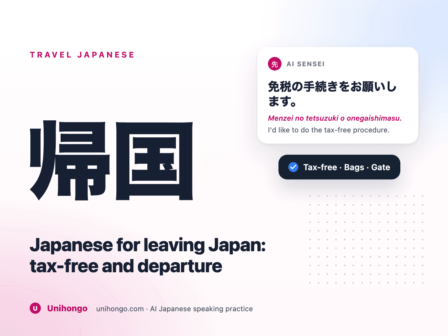 Un voyageur à un comptoir d'enregistrement à l'aéroport japonais avec une valise et un passeport
