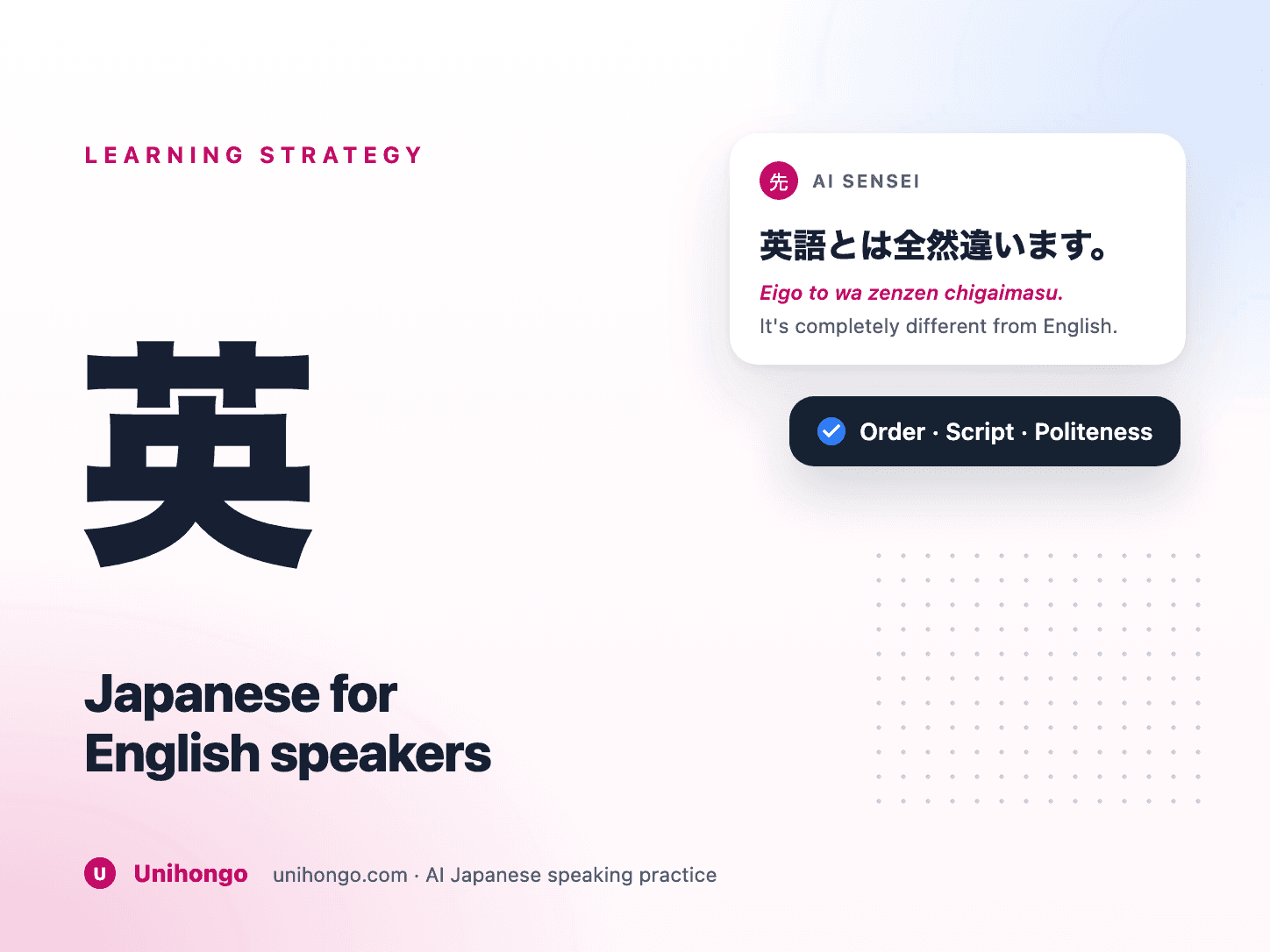 Ein englischsprachiger Lernender ordnet Satzblöcke so um, dass das japanische Verb ans Ende rückt