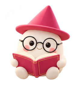 Mocchi reading a book